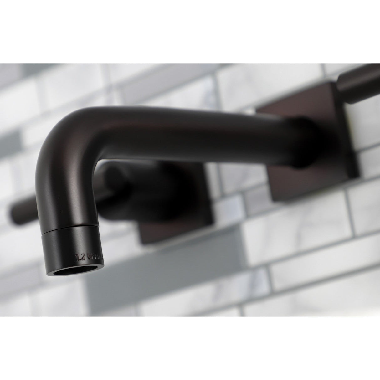 Manhattan KS6125CML Two-Handle 3-Hole Wall Mount Bathroom Faucet, Oil Rubbed Bronze