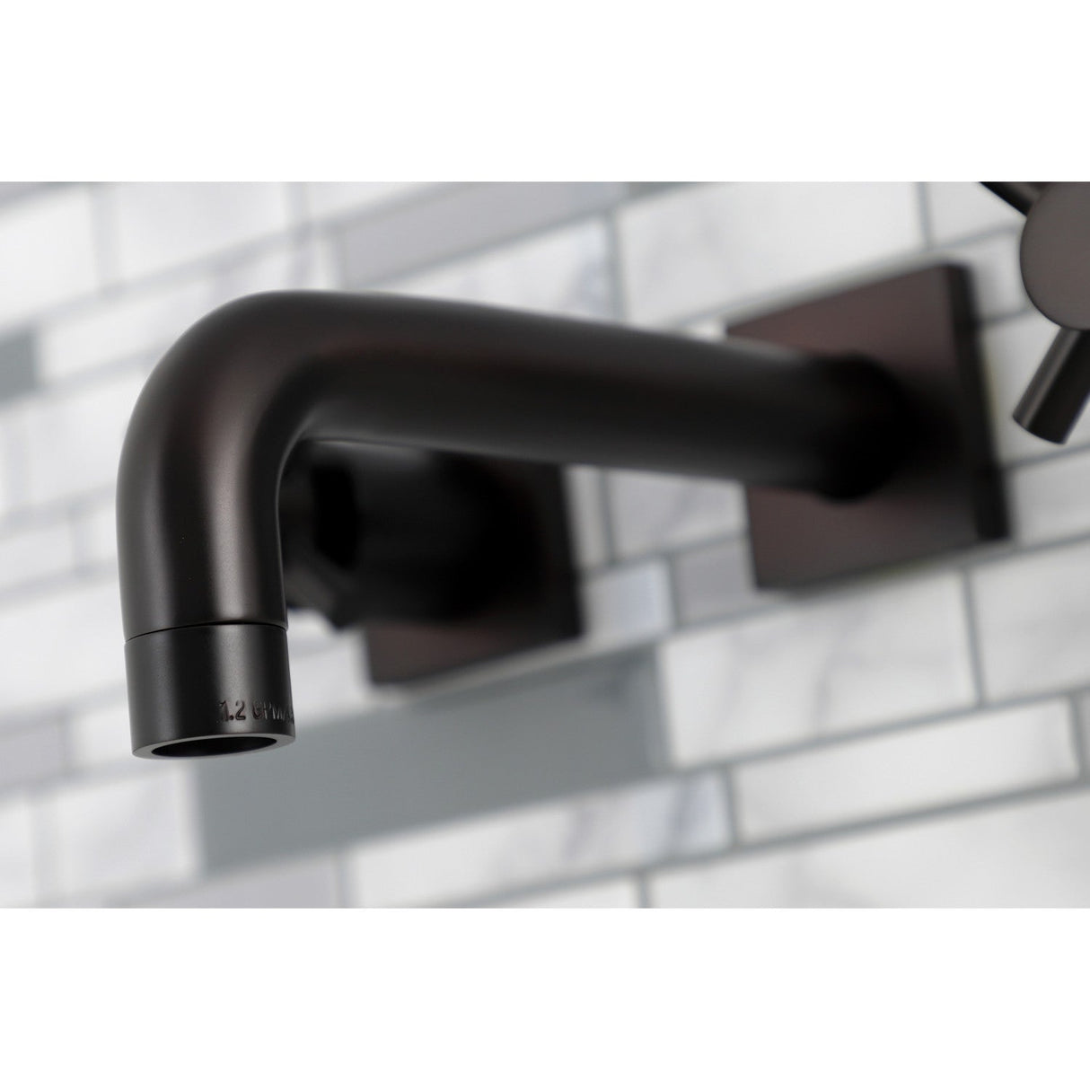 Concord KS6125DX Two-Handle 3-Hole Wall Mount Bathroom Faucet, Oil Rubbed Bronze
