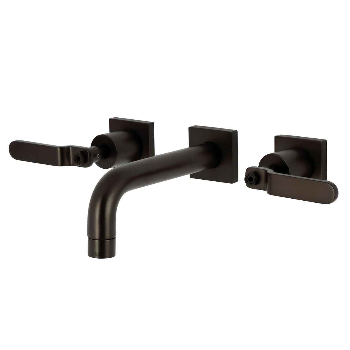 Whitaker KS6125KL Two-Handle 3-Hole Wall Mount Bathroom Faucet, Oil Rubbed Bronze