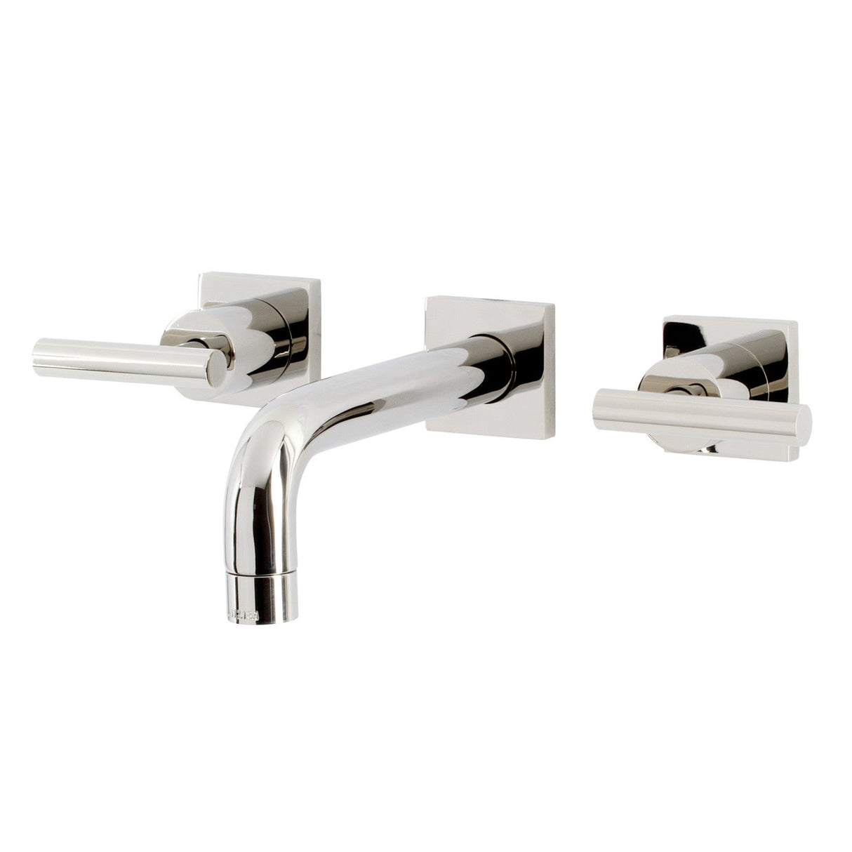 Manhattan KS6126CML Two-Handle 3-Hole Wall Mount Bathroom Faucet, Polished Nickel