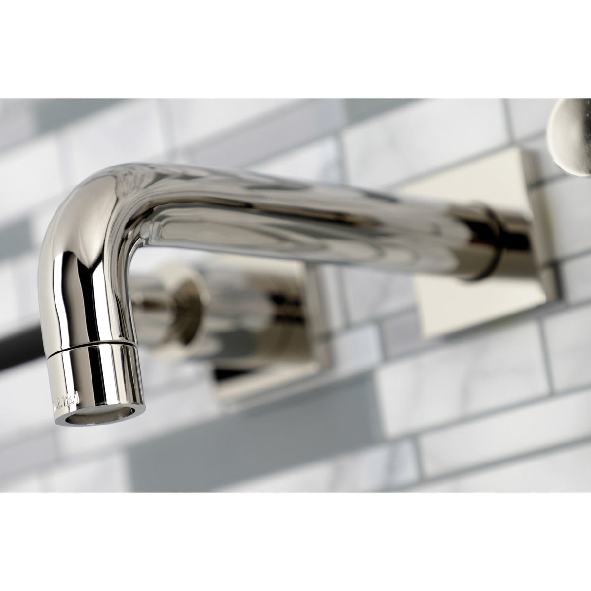 Kaiser KS6126DKL Two-Handle 3-Hole Wall Mount Bathroom Faucet, Polished Nickel