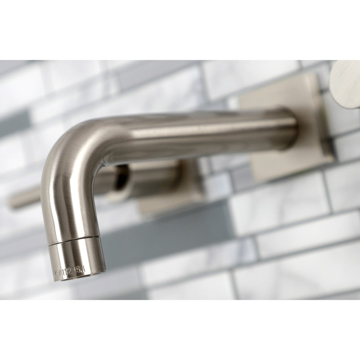 Concord KS6128DL Two-Handle 3-Hole Wall Mount Bathroom Faucet, Brushed Nickel