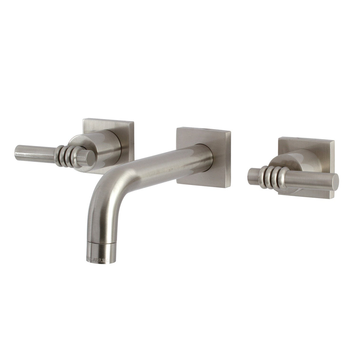 Milano KS6128ML Two-Handle 3-Hole Wall Mount Bathroom Faucet, Brushed Nickel