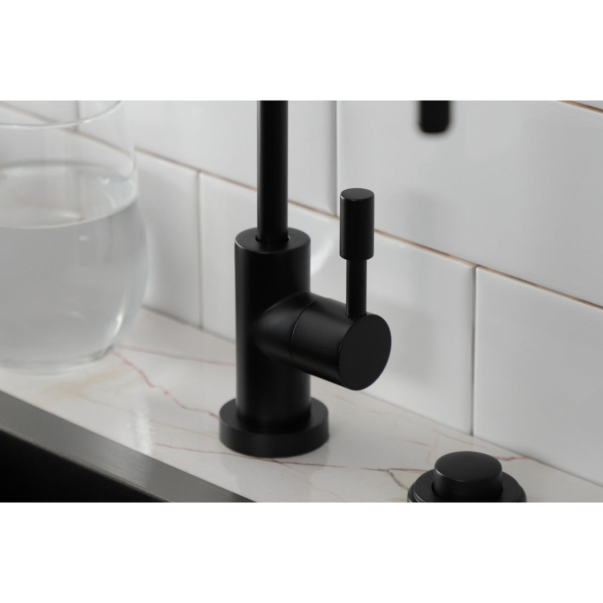 Concord KS6190DL Single-Handle 1-Hole Deck Mount Water Filtration Faucet, Matte Black