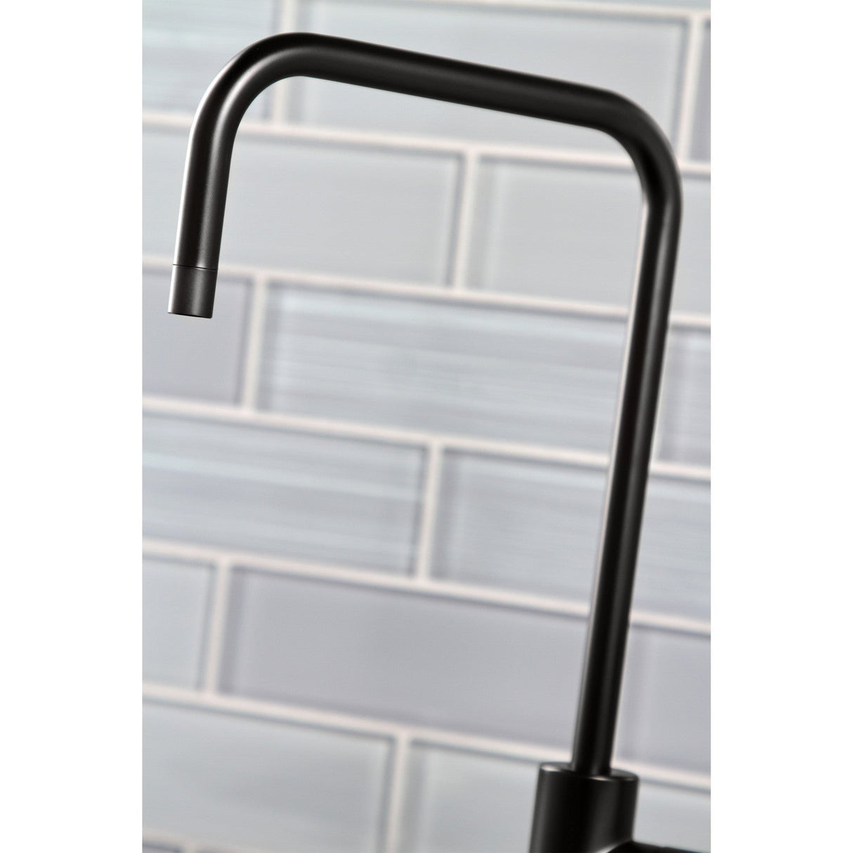 Nustudio KS6190NKL Single-Handle 1-Hole Deck Mount Water Filtration Faucet, Matte Black