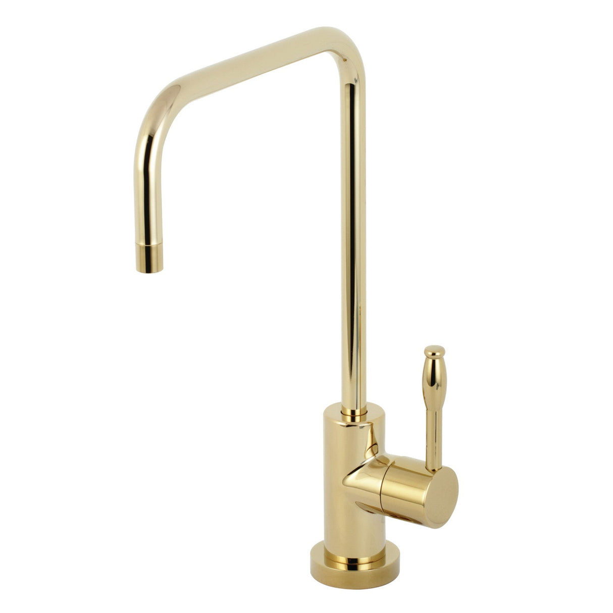 Nustudio KS6192NKL Single-Handle 1-Hole Deck Mount Water Filtration Faucet, Polished Brass