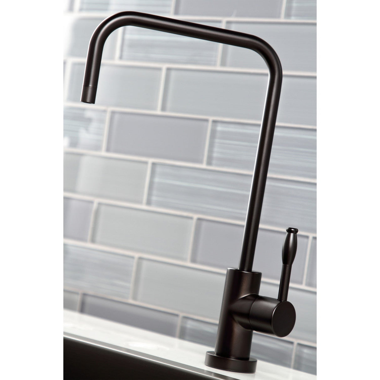 Nustudio KS6195NKL Single-Handle 1-Hole Deck Mount Water Filtration Faucet, Oil Rubbed Bronze