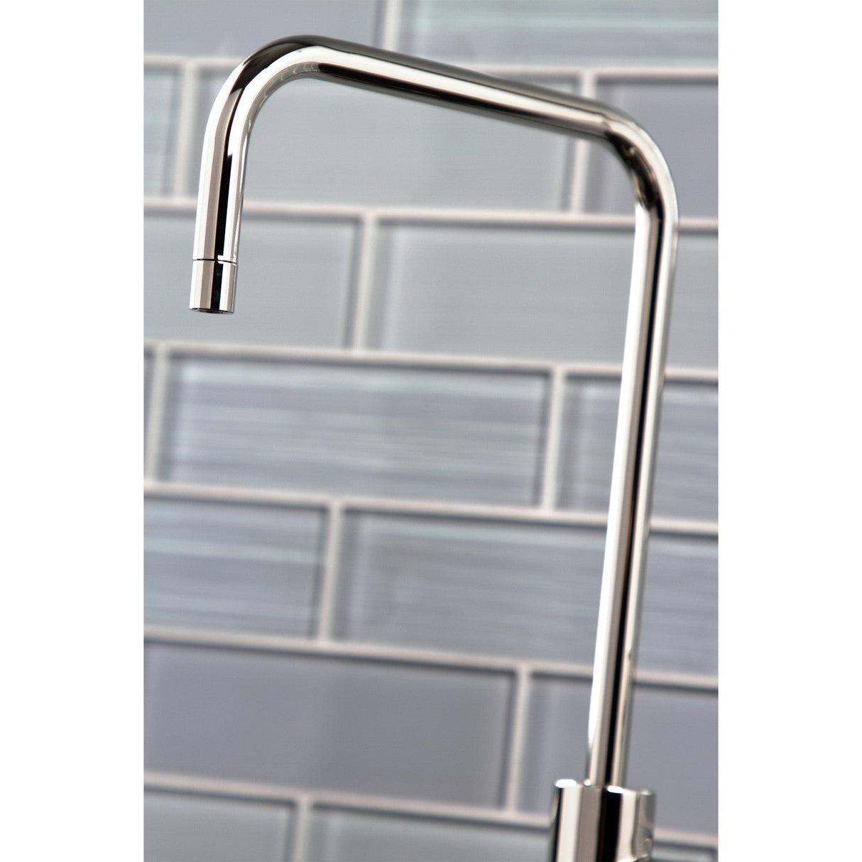 Nustudio KS6196NKL Single-Handle 1-Hole Deck Mount Water Filtration Faucet, Polished Nickel