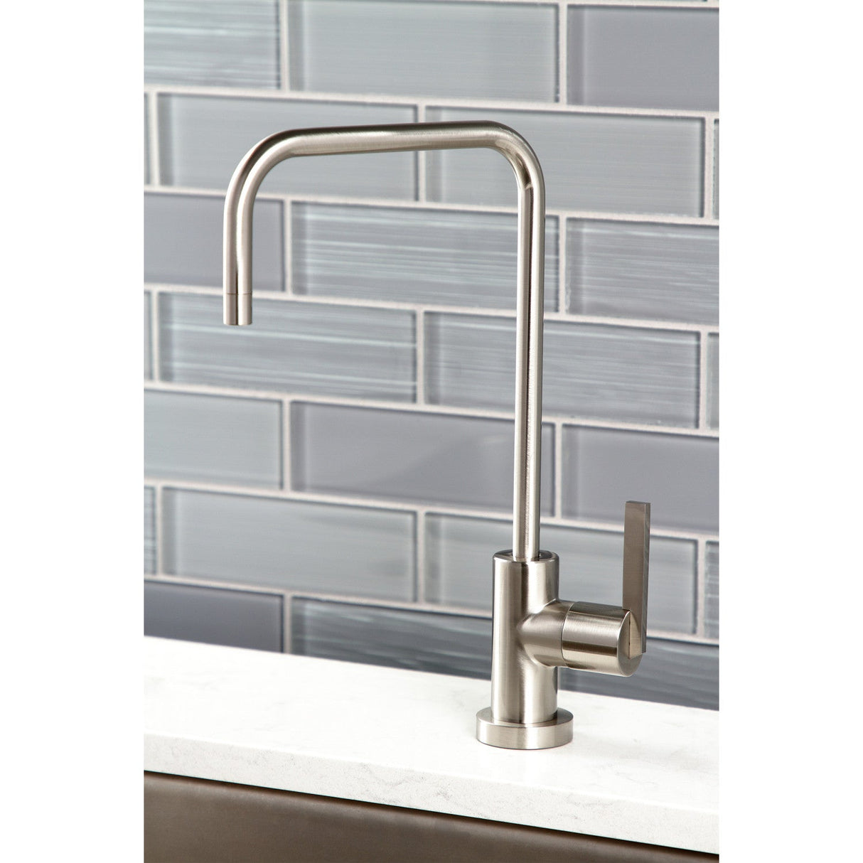 Continental KS6198CTL Single-Handle 1-Hole Deck Mount Water Filtration Faucet, Brushed Nickel