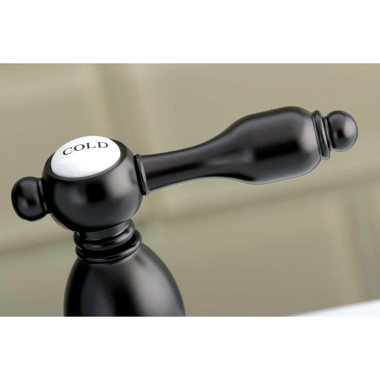 Tudor KS7005TAL Two-Handle 3-Hole Deck Mount 4" Centerset Bathroom Faucet with Brass Pop-Up, Oil Rubbed Bronze