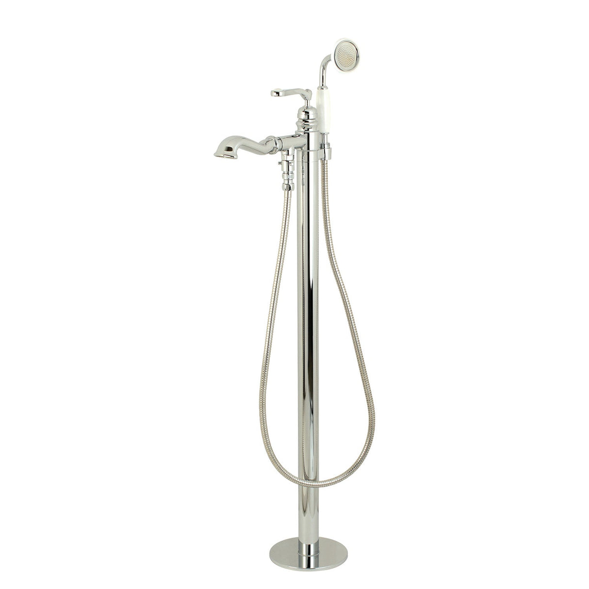 Royale KS7011RL Single-Handle 1-Hole Freestanding Tub Faucet with Hand Shower, Polished Chrome