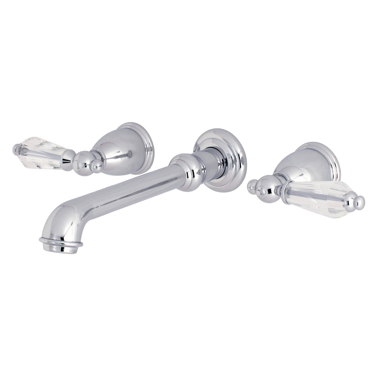 Wilshire KS7021WLL Two-Handle 3-Hole Wall Mount Roman Tub Faucet, Polished Chrome