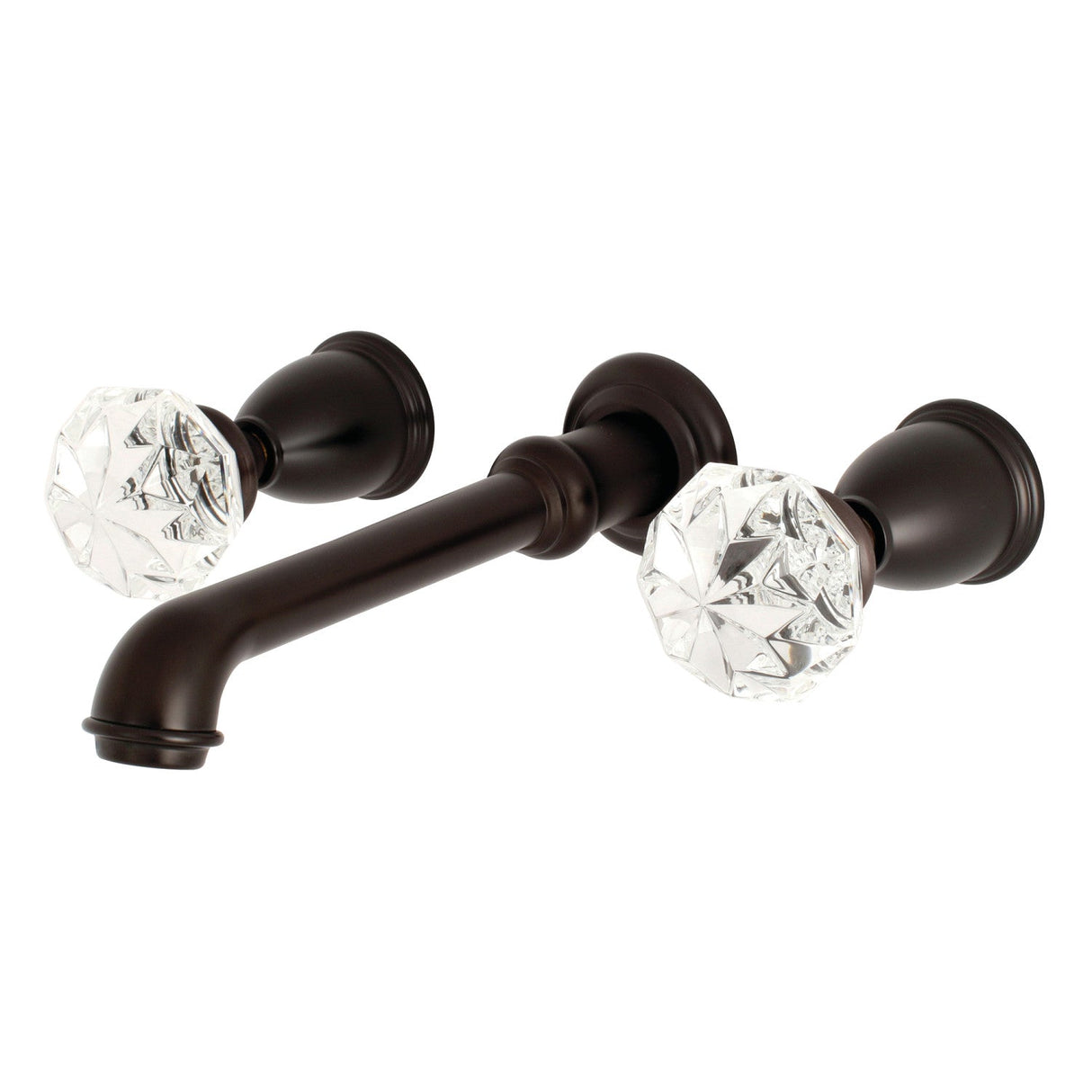 Krystal Onyx KS7025KWL Two-Handle 3-Hole Wall Mount Roman Tub Faucet, Oil Rubbed Bronze