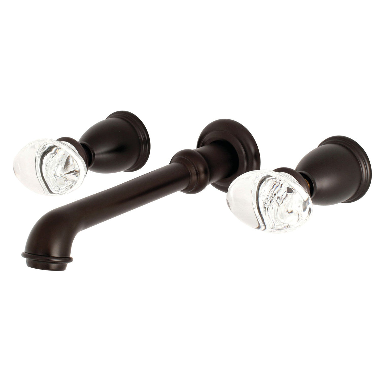 Krystal Onyx KS7025WVL Two-Handle 3-Hole Wall Mount Roman Tub Faucet, Oil Rubbed Bronze