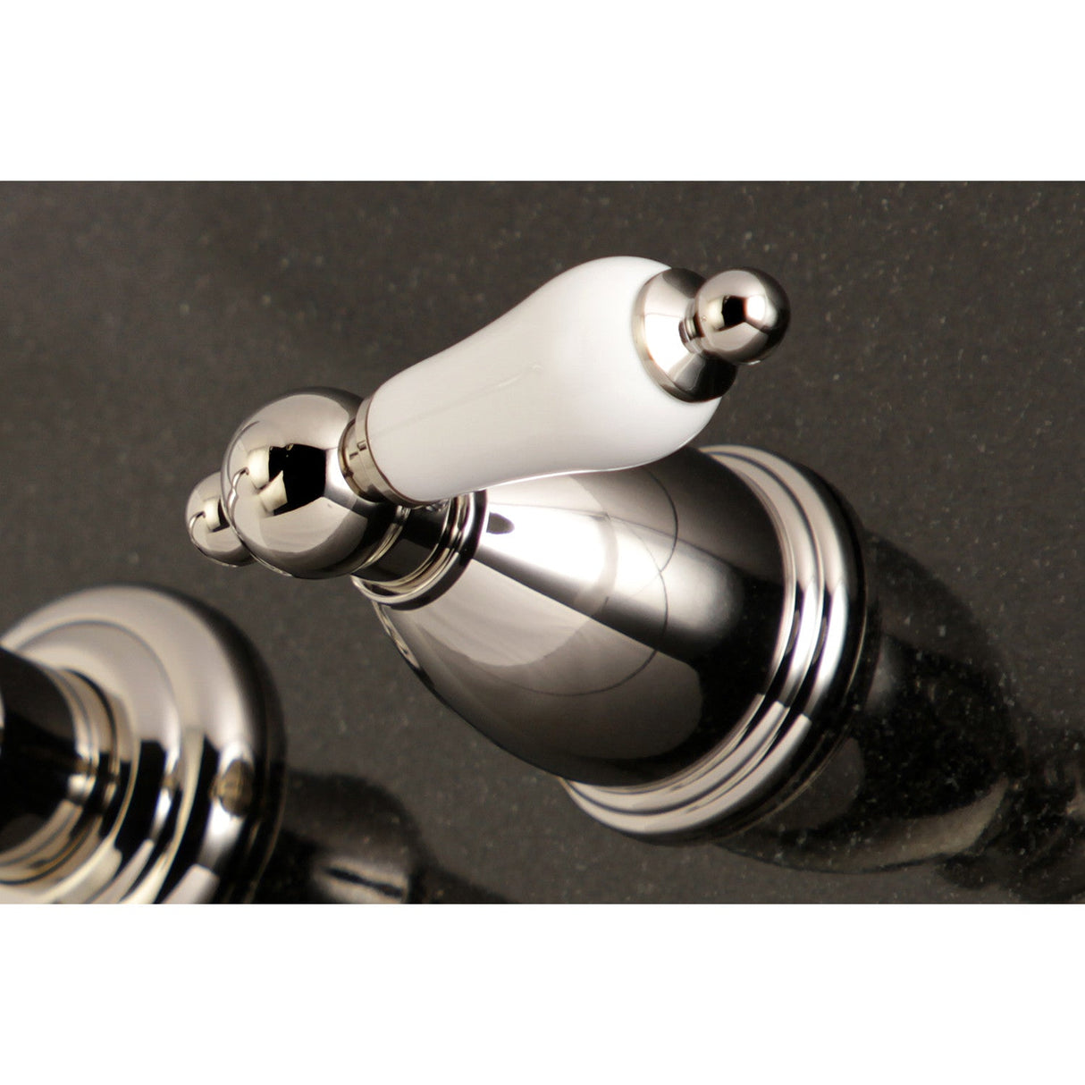 English Vintage KS7026PL Two-Handle 3-Hole Wall Mount Roman Tub Faucet, Polished Nickel