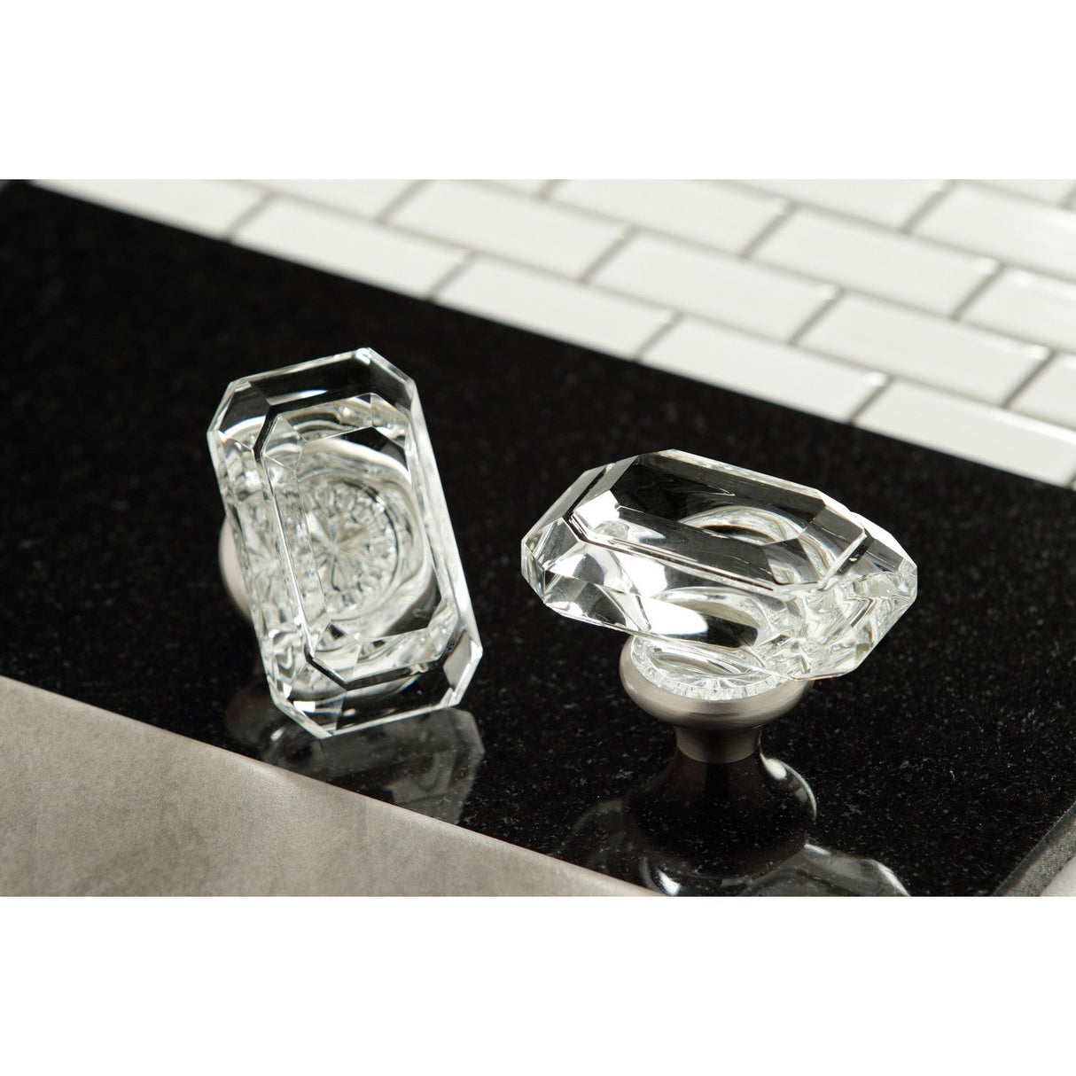 Krystal Onyx KS7028KRL Two-Handle 3-Hole Wall Mount Roman Tub Faucet, Brushed Nickel