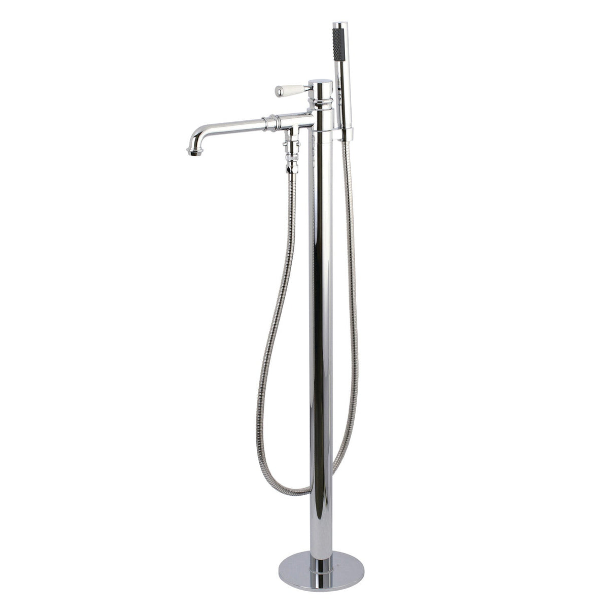 Paris KS7031DPL Single-Handle 1-Hole Freestanding Tub Faucet with Hand Shower, Polished Chrome