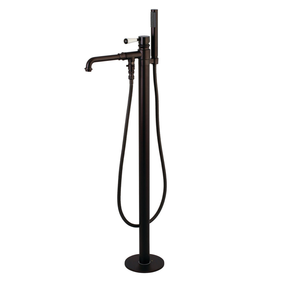 Paris KS7035DPL Single-Handle 1-Hole Freestanding Tub Faucet with Hand Shower, Oil Rubbed Bronze