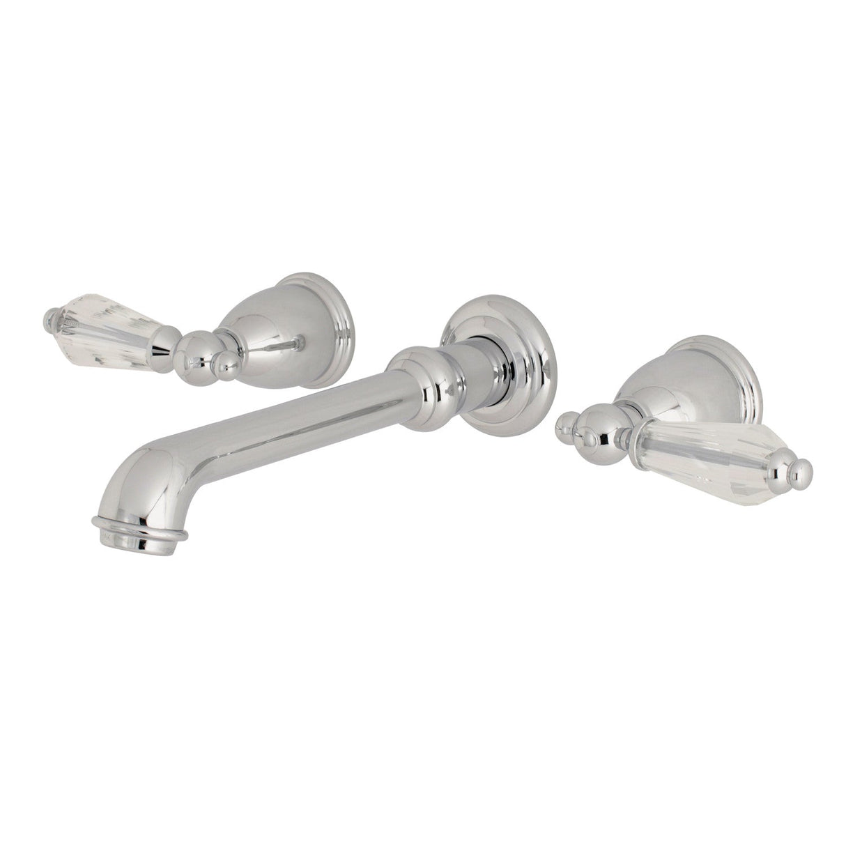 Wilshire KS7121WLL Two-Handle 3-Hole Wall Mount Bathroom Faucet, Polished Chrome