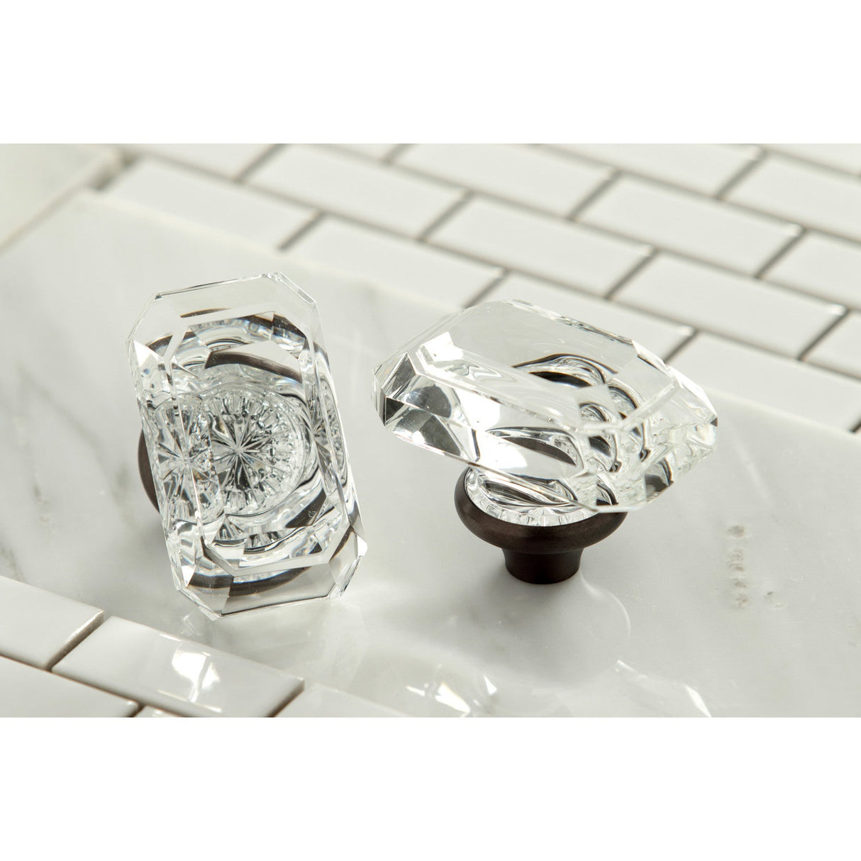 Krystal Onyx KS7125KRL Two-Handle 3-Hole Wall Mount Bathroom Faucet, Oil Rubbed Bronze