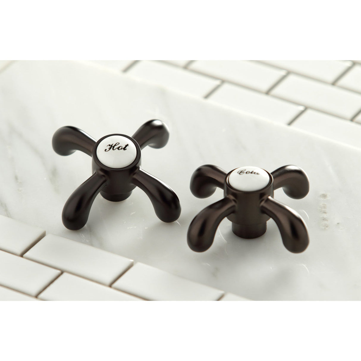 French Country KS7125TX Two-Handle 3-Hole Wall Mount Bathroom Faucet, Oil Rubbed Bronze