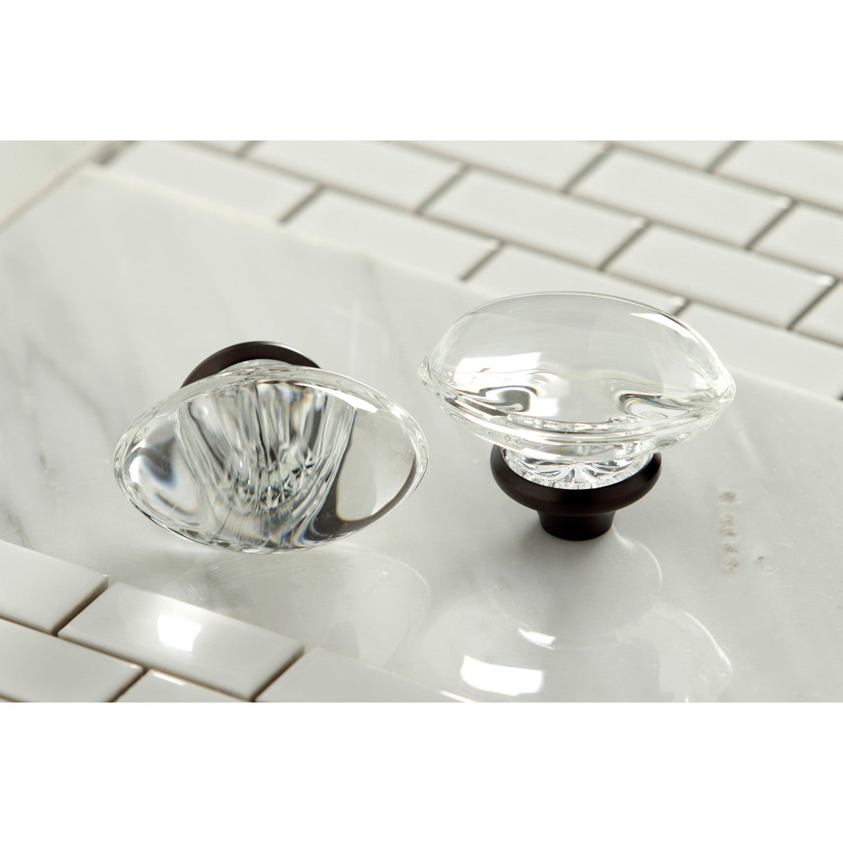 Krystal Onyx KS7125WVL Two-Handle 3-Hole Wall Mount Bathroom Faucet, Oil Rubbed Bronze