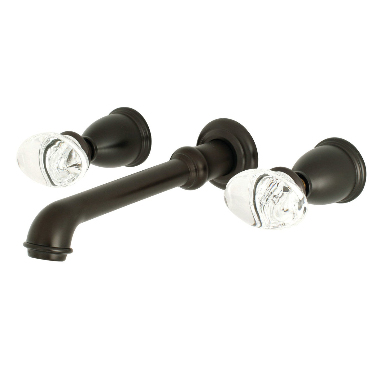 Krystal Onyx KS7125WVL Two-Handle 3-Hole Wall Mount Bathroom Faucet, Oil Rubbed Bronze