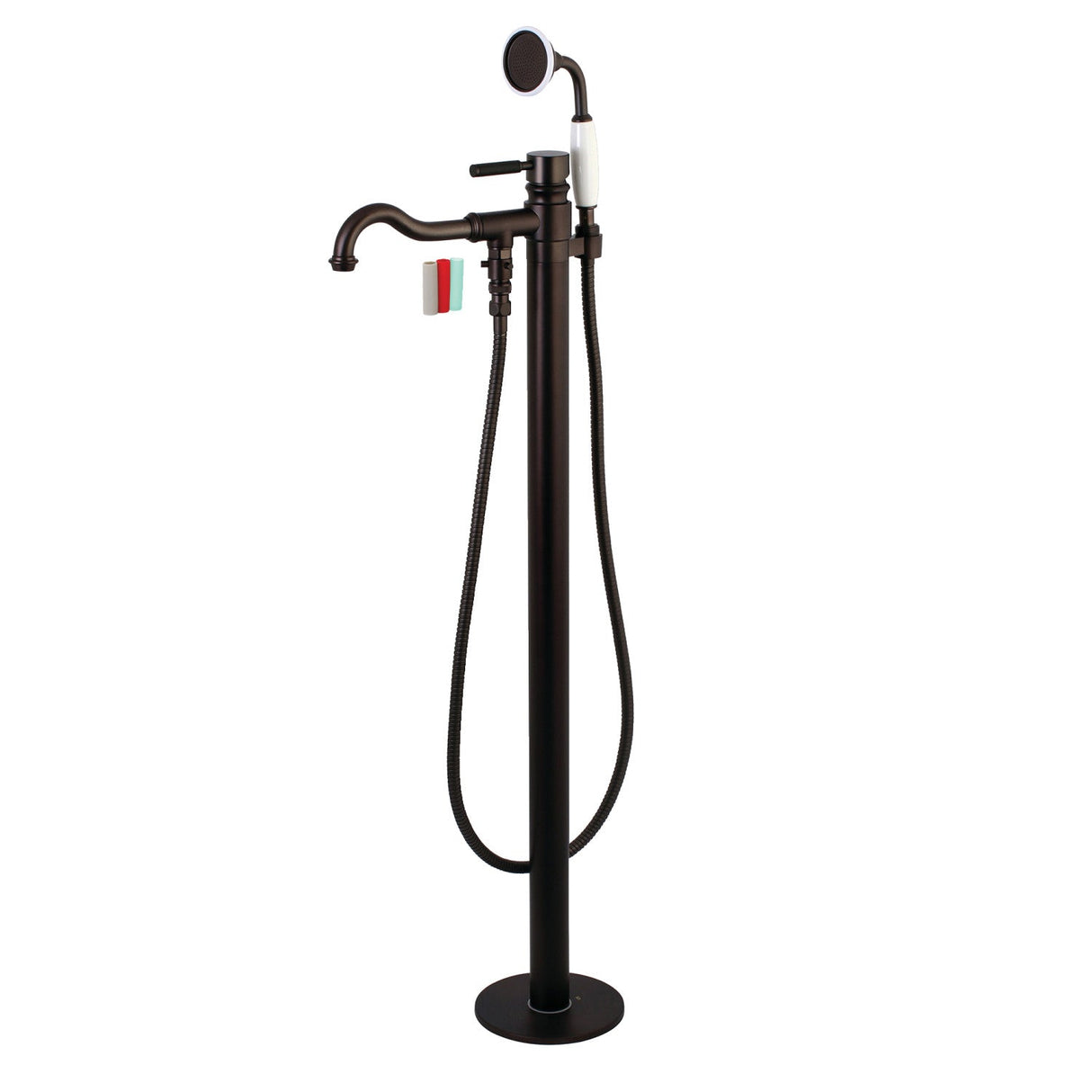 Kaiser KS7135DKL Single-Handle 1-Hole Freestanding Tub Faucet with Hand Shower, Oil Rubbed Bronze