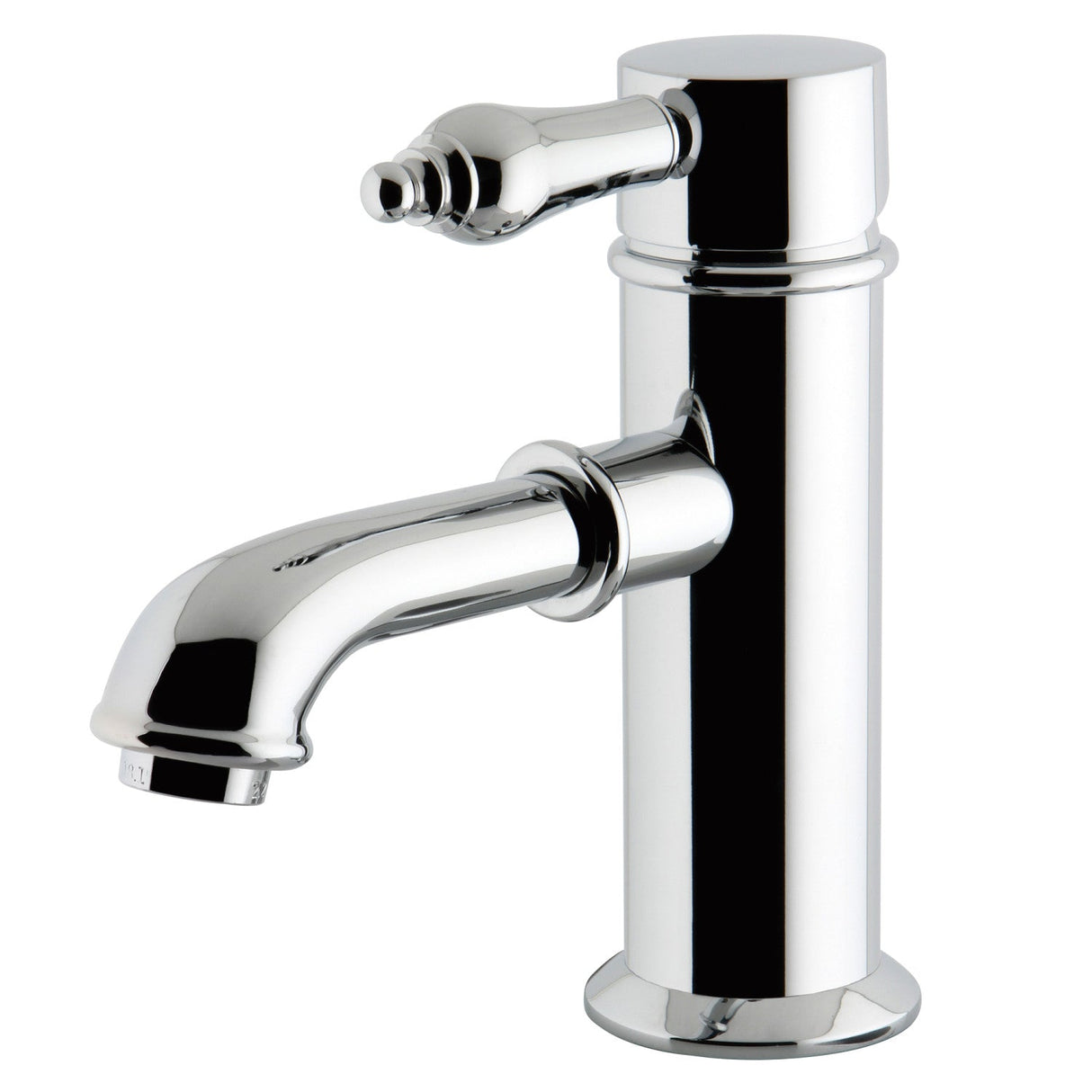 Paris KS7411AL Single-Handle 1-Hole Deck Mount Bathroom Faucet with Brass Pop-Up, Polished Chrome