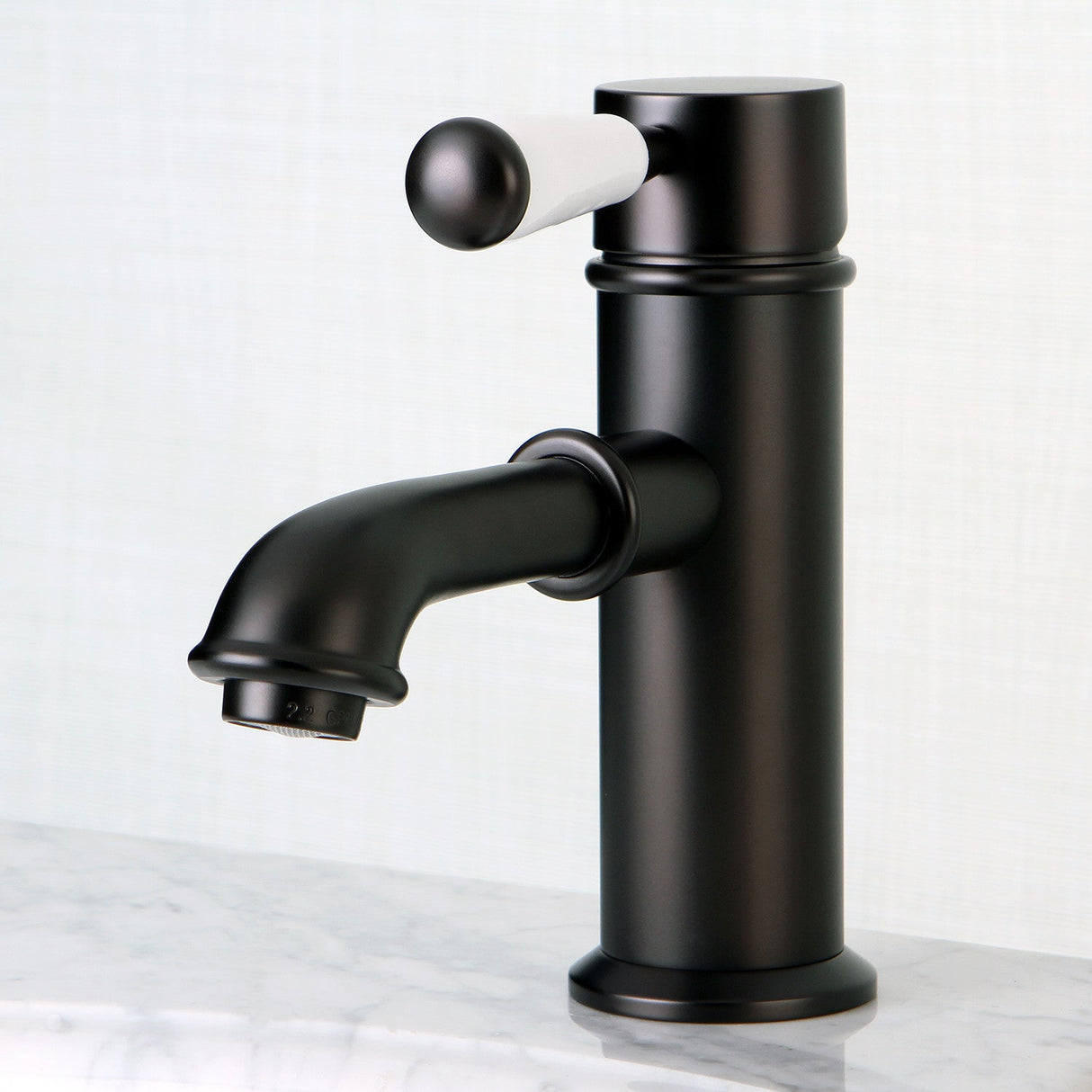 Paris KS7415DPL Single-Handle 1-Hole Deck Mount Bathroom Faucet with Brass Pop-Up, Oil Rubbed Bronze