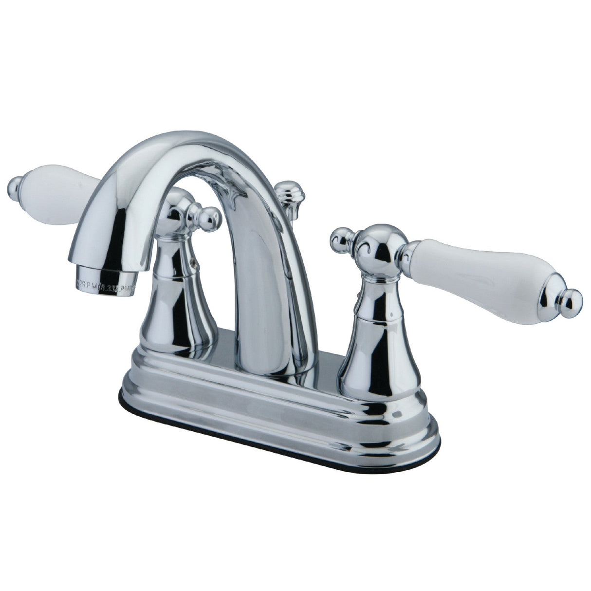 English Vintage KS7611PL Two-Handle 3-Hole Deck Mount 4" Centerset Bathroom Faucet with Brass Pop-Up, Polished Chrome
