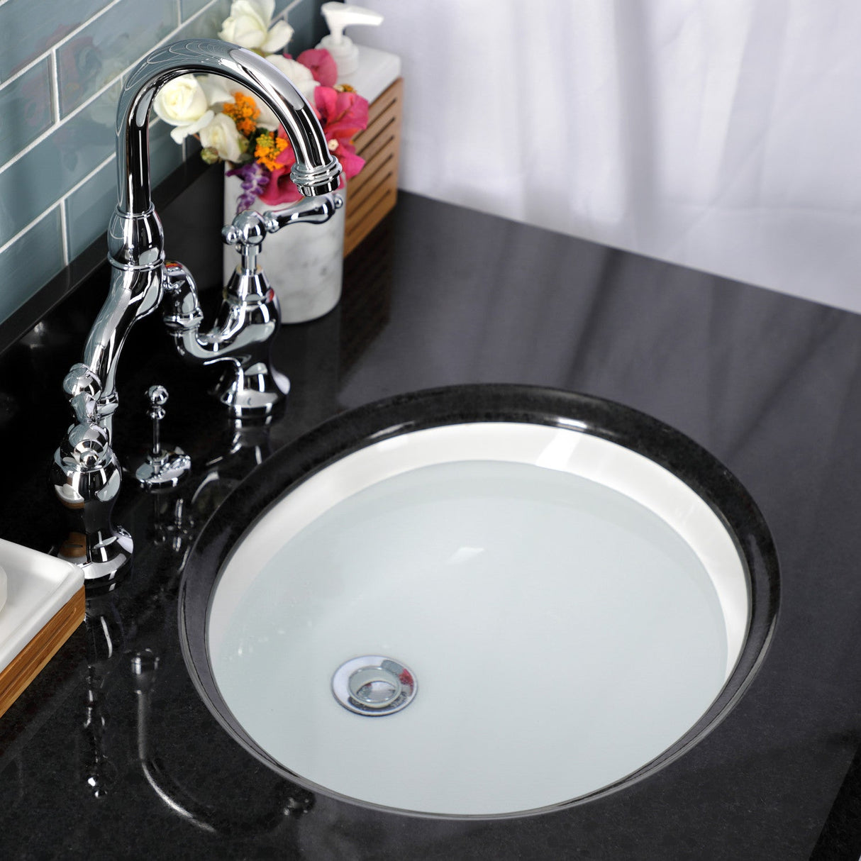 English Country KS7991AL Two-Handle 3-Hole Deck Mount Bridge Bathroom Faucet with Brass Pop-Up, Polished Chrome