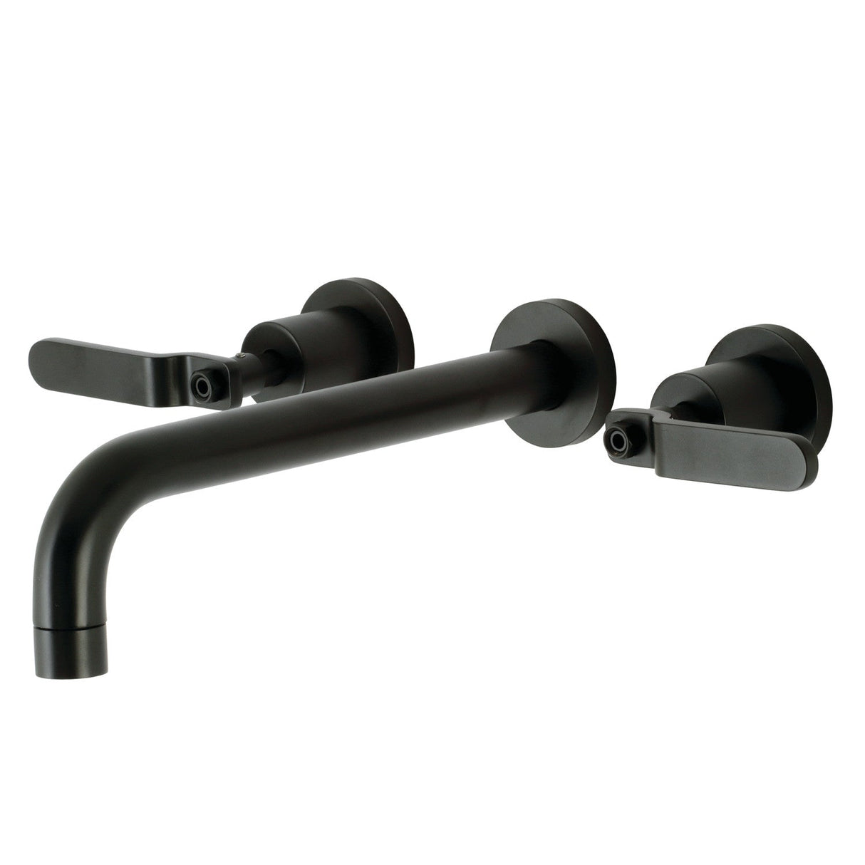 Whitaker KS8020KL Two-Handle 3-Hole Wall Mount Roman Tub Faucet, Matte Black