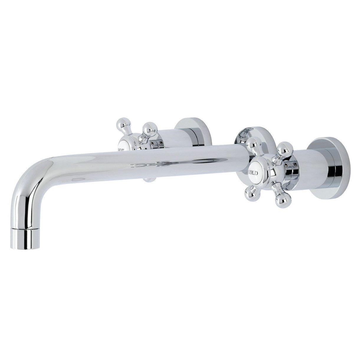 Metropolitan KS8021BX Two-Handle 3-Hole Wall Mount Roman Tub Faucet, Polished Chrome