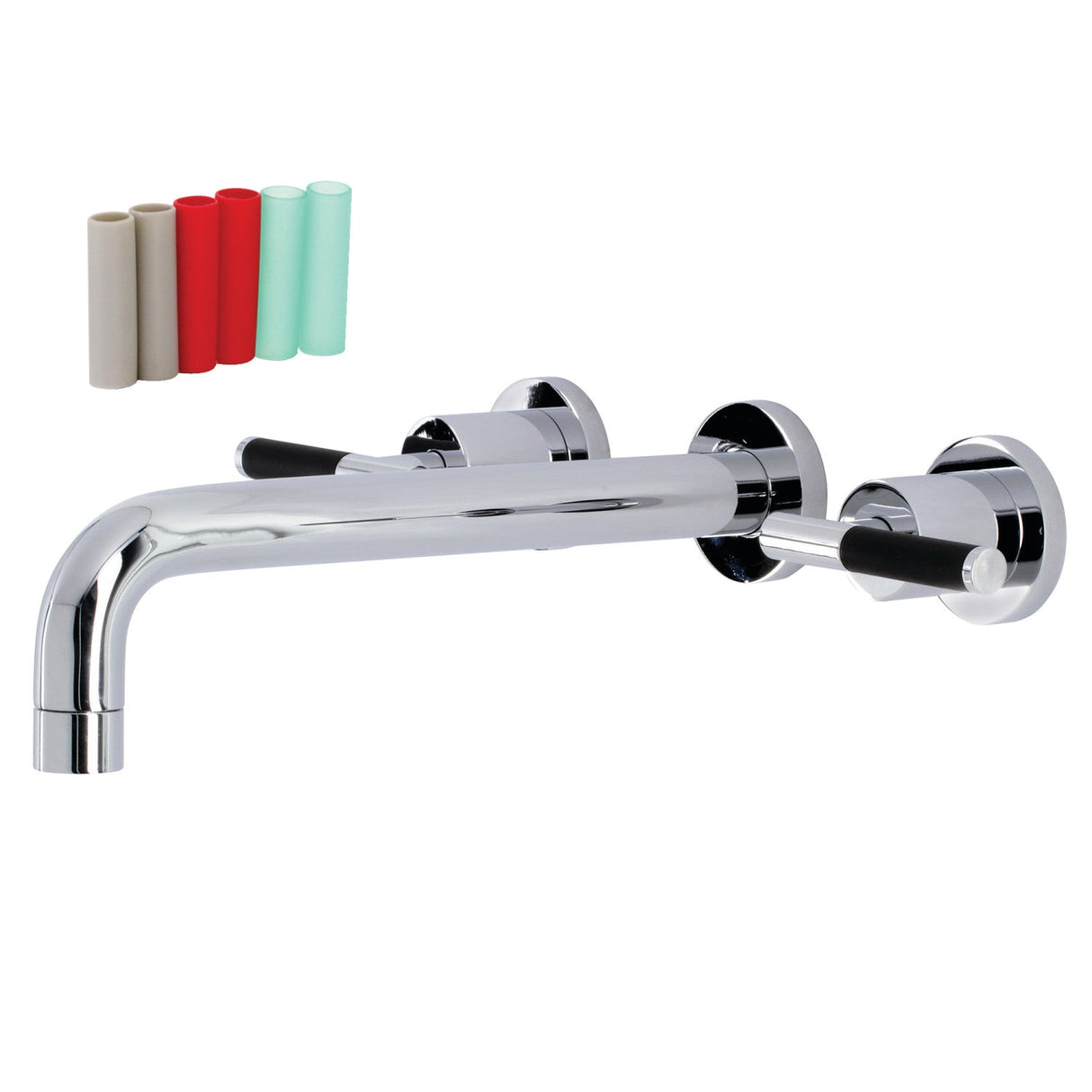 Kaiser KS8021CKL Two-Handle 3-Hole Wall Mount Roman Tub Faucet, Polished Chrome