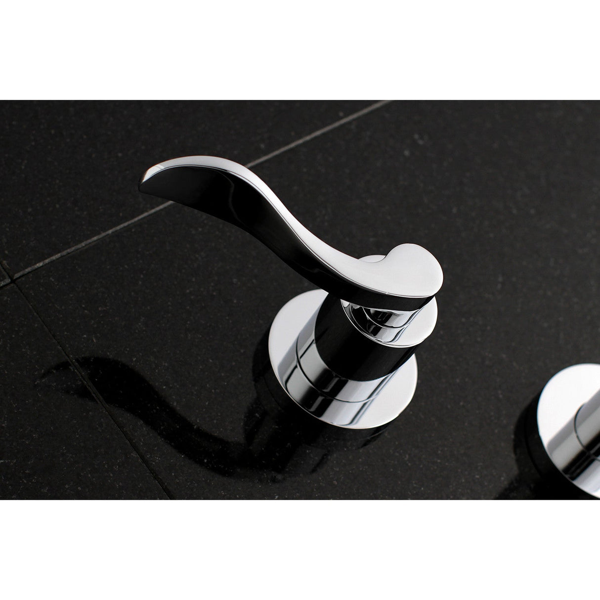 NuWave KS8021DFL Two-Handle 3-Hole Wall Mount Roman Tub Faucet, Polished Chrome