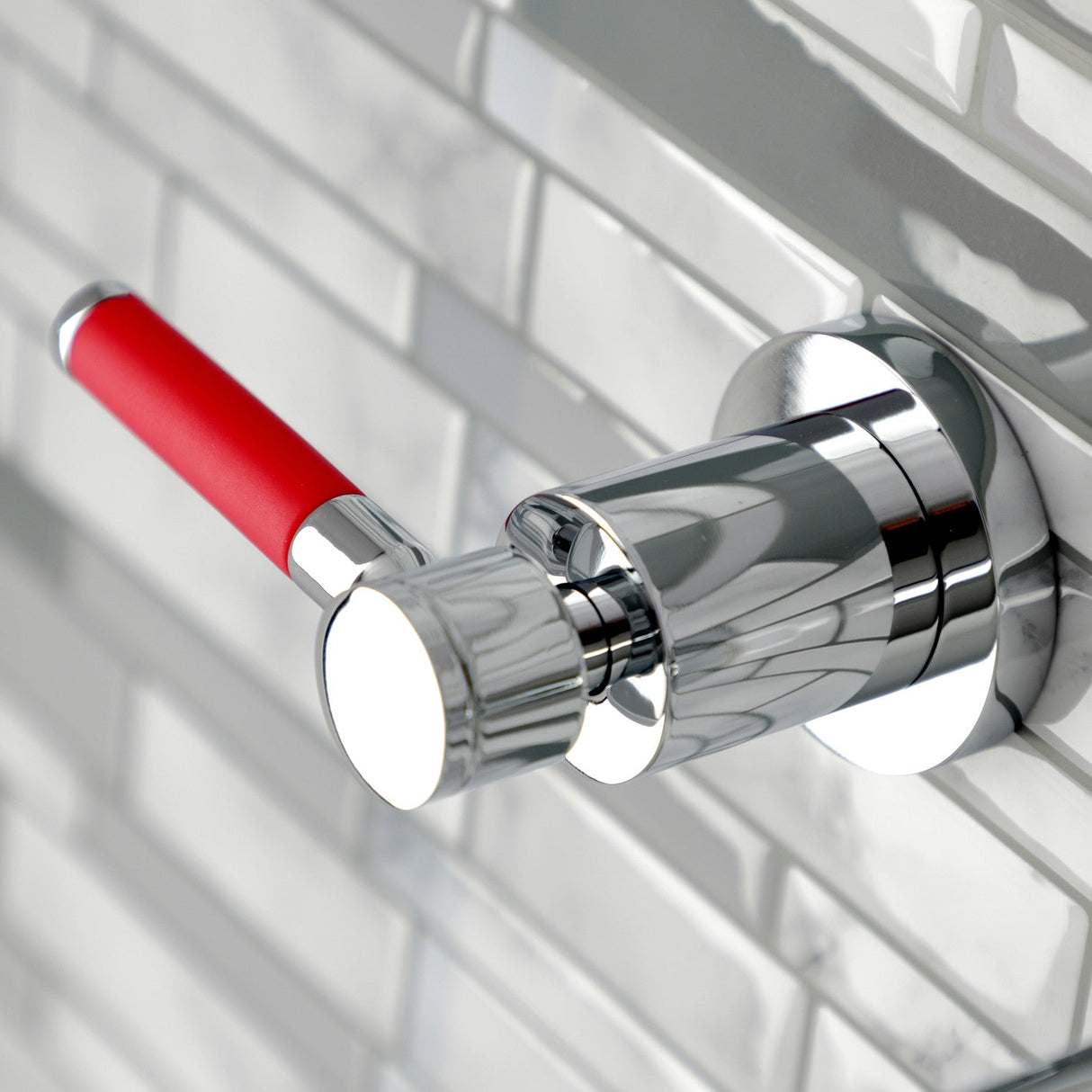 Kaiser KS8021DKL Two-Handle 3-Hole Wall Mount Roman Tub Faucet, Polished Chrome