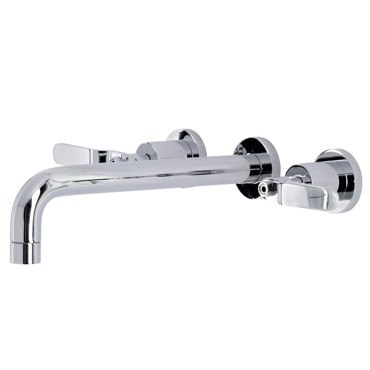 Whitaker KS8021KL Two-Handle 3-Hole Wall Mount Roman Tub Faucet, Polished Chrome