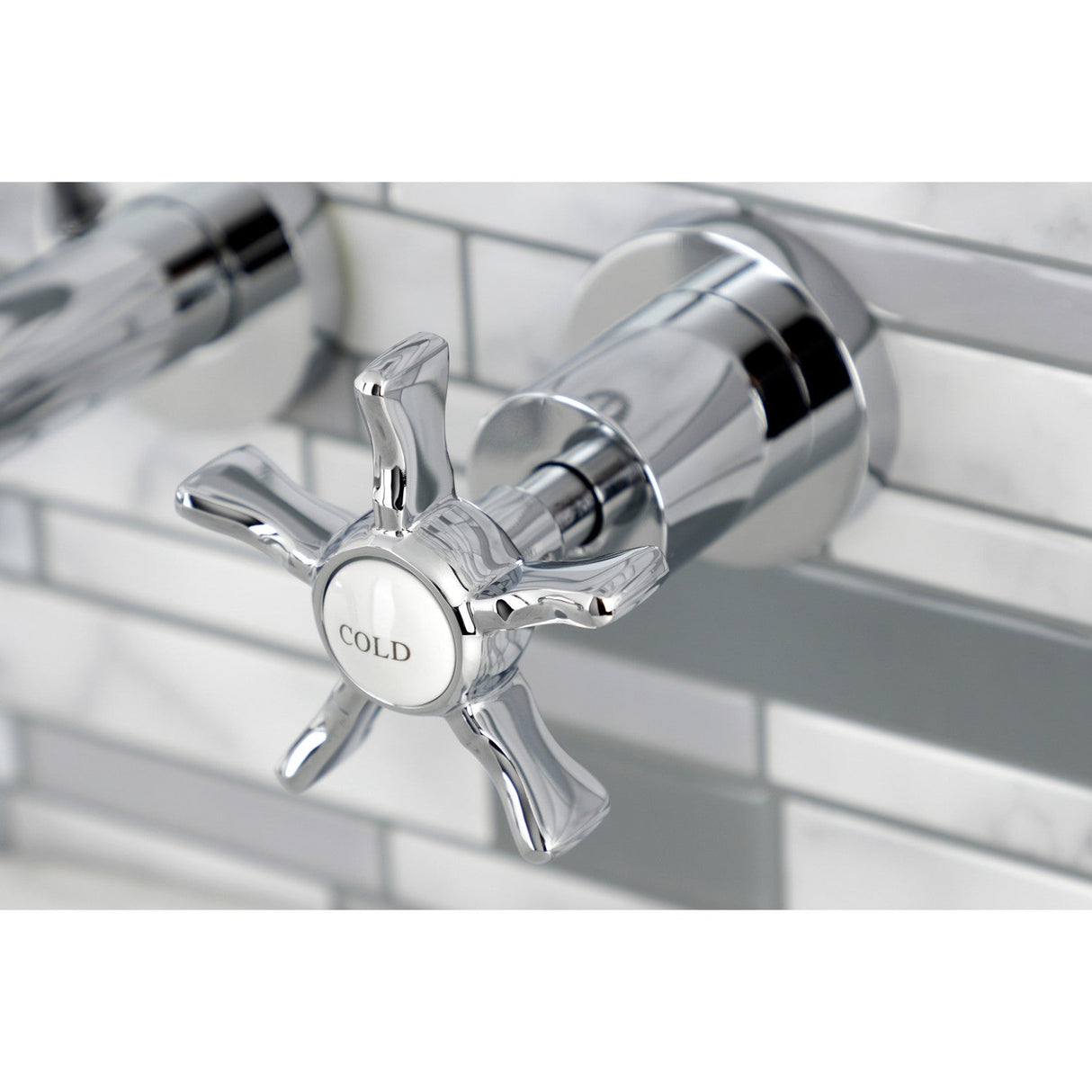 Hamilton KS8021NX Two-Handle 3-Hole Wall Mount Roman Tub Faucet, Polished Chrome