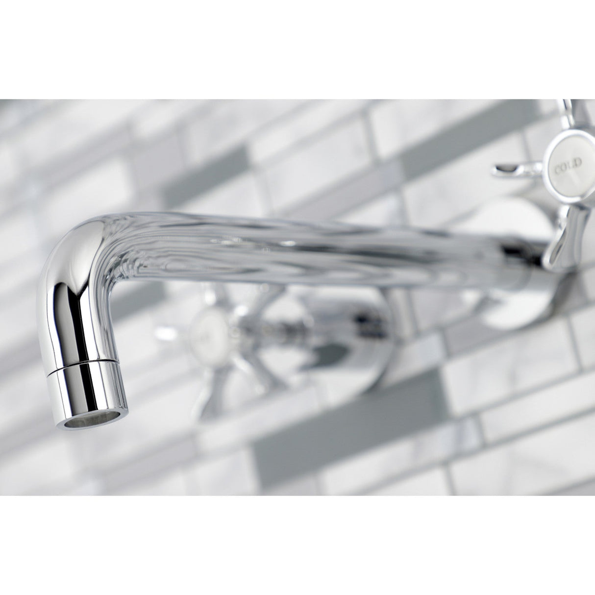 Hamilton KS8021NX Two-Handle 3-Hole Wall Mount Roman Tub Faucet, Polished Chrome