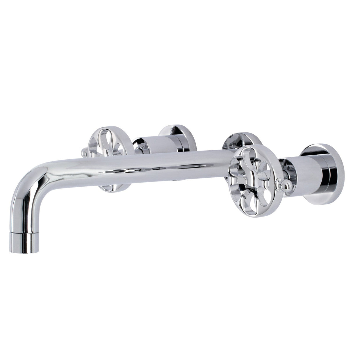Belknap KS8021RX Two-Handle 3-Hole Wall Mount Roman Tub Faucet, Polished Chrome