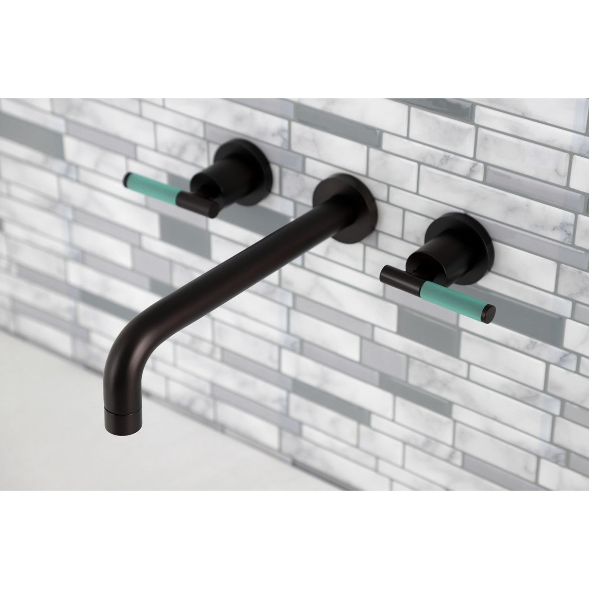 Kaiser KS8025CKL Two-Handle 3-Hole Wall Mount Roman Tub Faucet, Oil Rubbed Bronze