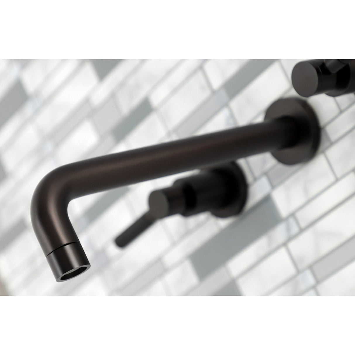 Kaiser KS8025DKL Two-Handle 3-Hole Wall Mount Roman Tub Faucet, Oil Rubbed Bronze