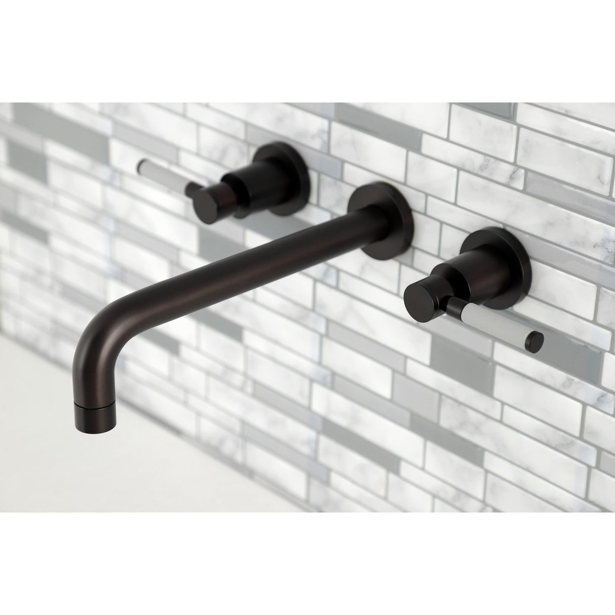 Kaiser KS8025DKL Two-Handle 3-Hole Wall Mount Roman Tub Faucet, Oil Rubbed Bronze