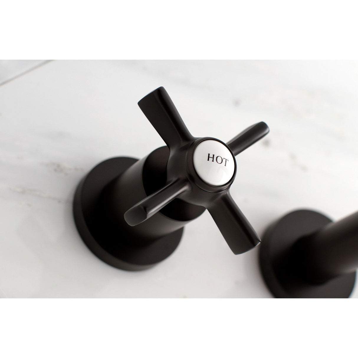 Millennium KS8025ZX Two-Handle 3-Hole Wall Mount Roman Tub Faucet, Oil Rubbed Bronze