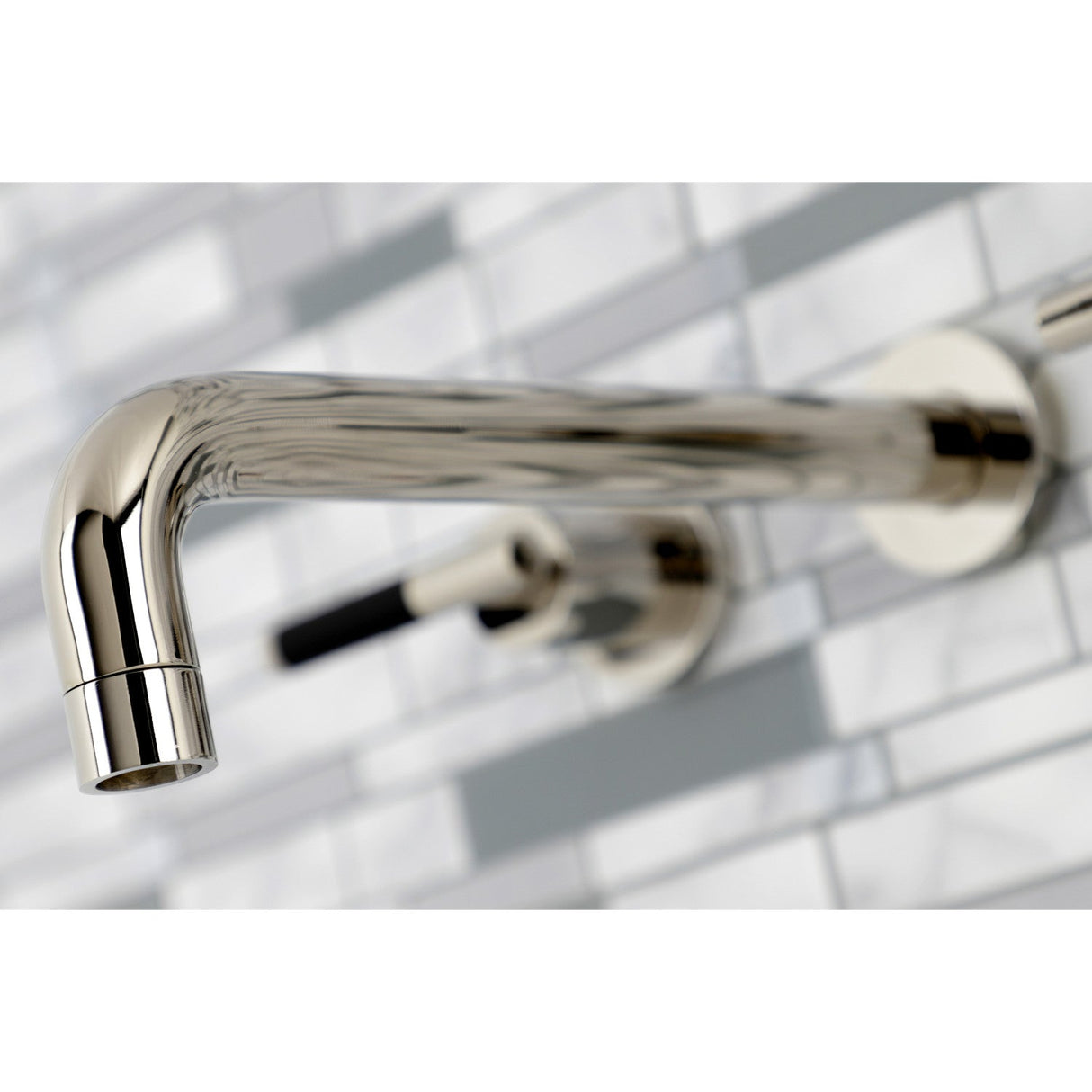 Kaiser KS8026CKL Two-Handle 3-Hole Wall Mount Roman Tub Faucet, Polished Nickel
