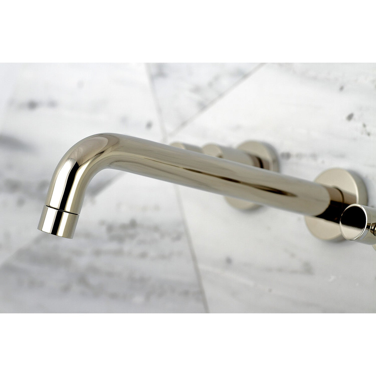 Kaiser KS8026DKL Two-Handle 3-Hole Wall Mount Roman Tub Faucet, Polished Nickel
