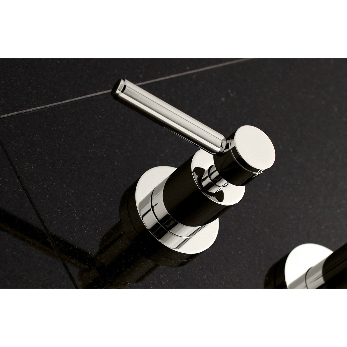 Concord KS8026DL Two-Handle 3-Hole Wall Mount Roman Tub Faucet, Polished Nickel