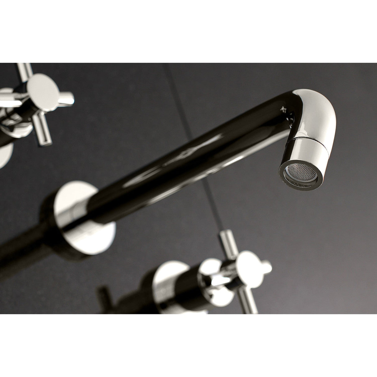 Concord KS8026DX Two-Handle 3-Hole Wall Mount Roman Tub Faucet, Polished Nickel