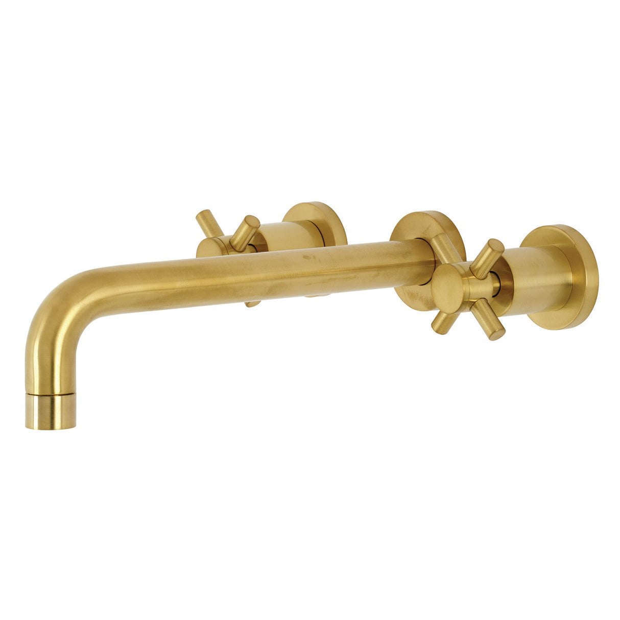 Concord KS8027DX Two-Handle 3-Hole Wall Mount Roman Tub Faucet, Brushed Brass